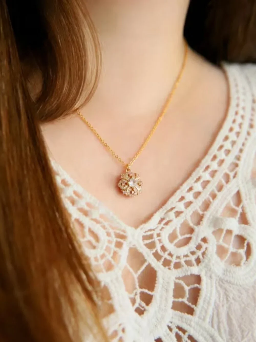14K Gold Womens 2ct Diamond Pendant Necklace Ladies New 14 Karat Silver Jewelry